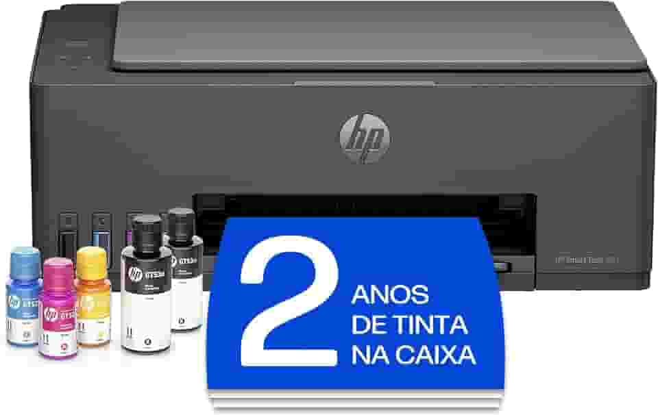 Impressora Multifuncional HP Smart Tank 581 Tanque de Tinta Colorida Wi-Fi, USB - Alta Economia -Copiadora e Scanner (4A8D5A)