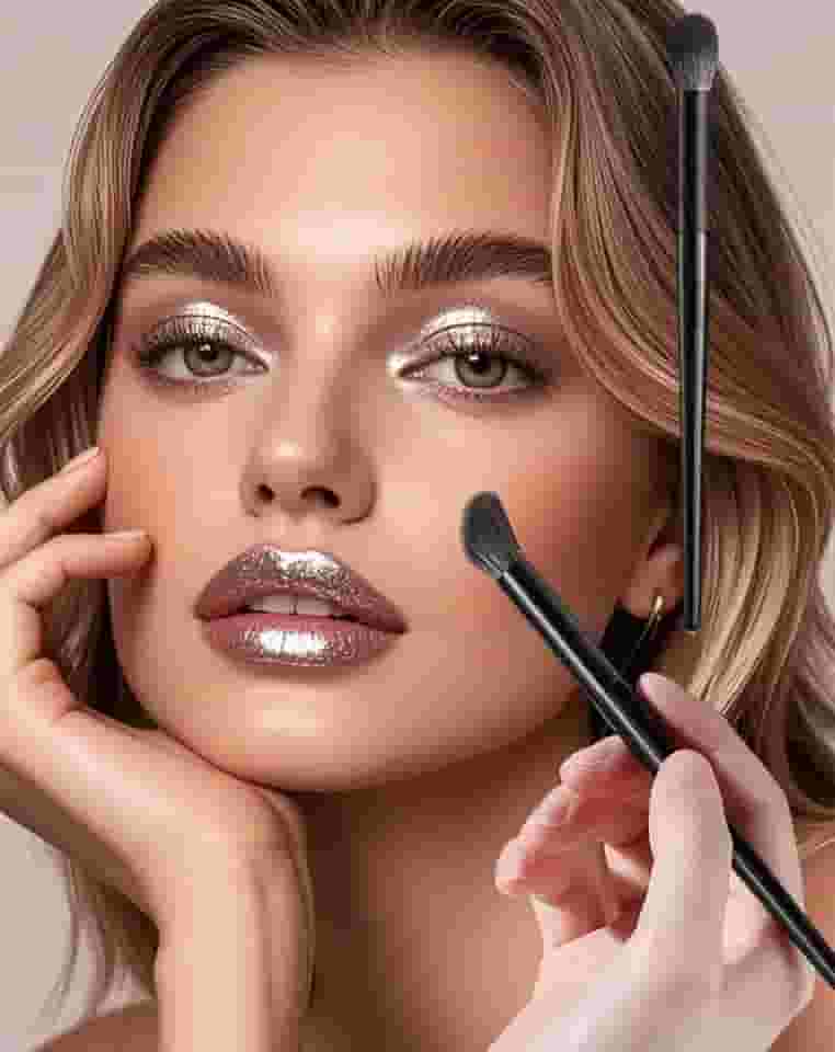 Pincel de sombra de nariz, contorno angular, pincéis de maquiagem, corretivo, sombra, corretivo, ferramentas de maquiagem, chama