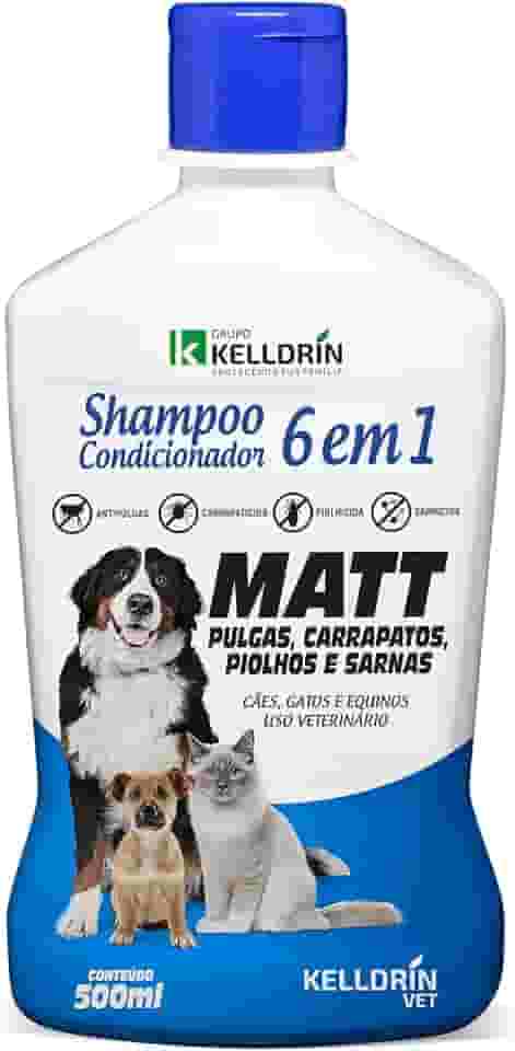 Shampoo Antipulgas kelldrin Carrapatos Piolho Sarna Matt