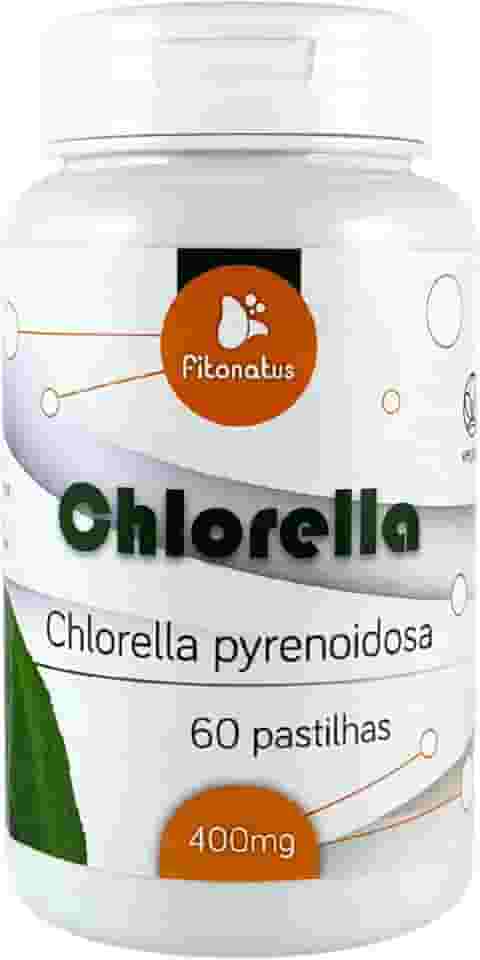 Chlorella 500 mg 60 Comprimidos Suplemento Natural Clorela Algas Verde Comprimidos Vegano Fitonatus