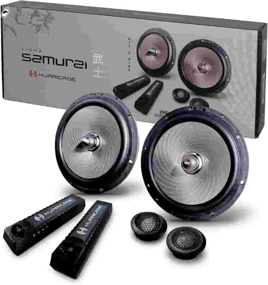 Kit Alto Falante 2 Vias Samurai 6.2" 250W RMS Hurricane