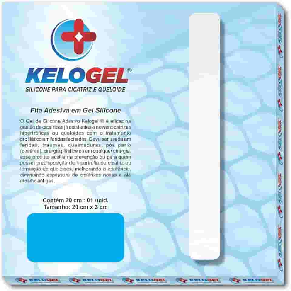 FITA DE SILICONE PARA CICATRIZ E QUELOIDE 20X3CM KELOGEL