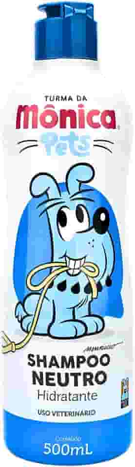Shampoo De Pêlos Para Cães E Gatos Neutro Hidratante Turma Da Mônica 500 Ml Azul