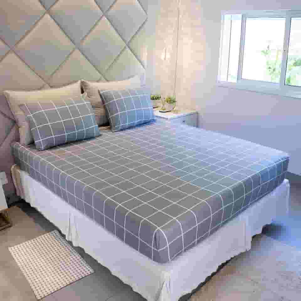 Jogo de Lençol Cama Casal 3 Peças Estampado 100% Algodão com Elástico e Toque Macio Cozzilar (Modelo 11)