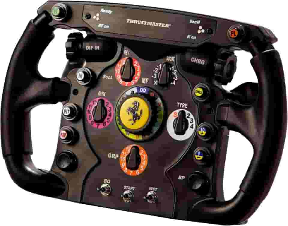 Thrustmaster F1 Complemento de volante - Volante de corrida de precisão com licença oficial da Ferrari, compatível com PlayStation, Xbox e PC