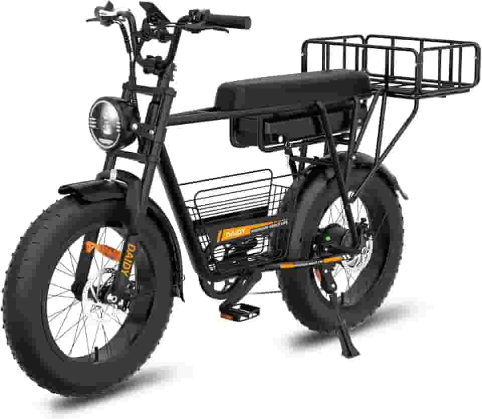 BEMMY Bicicleta Elétrica para Adultos, Pneu Largo de 20' x 4', 1000W e 90NM, Bicicleta Elétrica de Motocicleta de 7 Velocidades, Bateria de 48V, até 50 Km/h. A única Loja Autorizada 'Bemmy-BR'