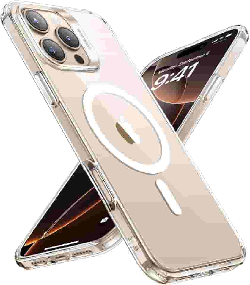 ESR para iPhone 16 Pro Max capa, compatível com MagSafe, proteção de nível militar, resistente ao amarelecimento, parte traseira resistente a arranhões, transparente