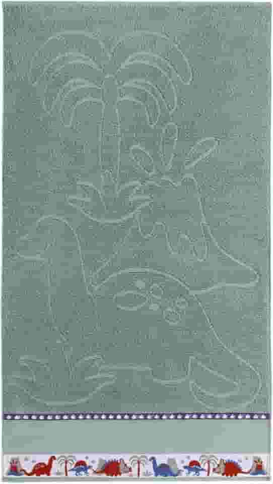 Toalha de Banho Infantil 1,20m x 0,68m Algodão Tecido Grosso Verde