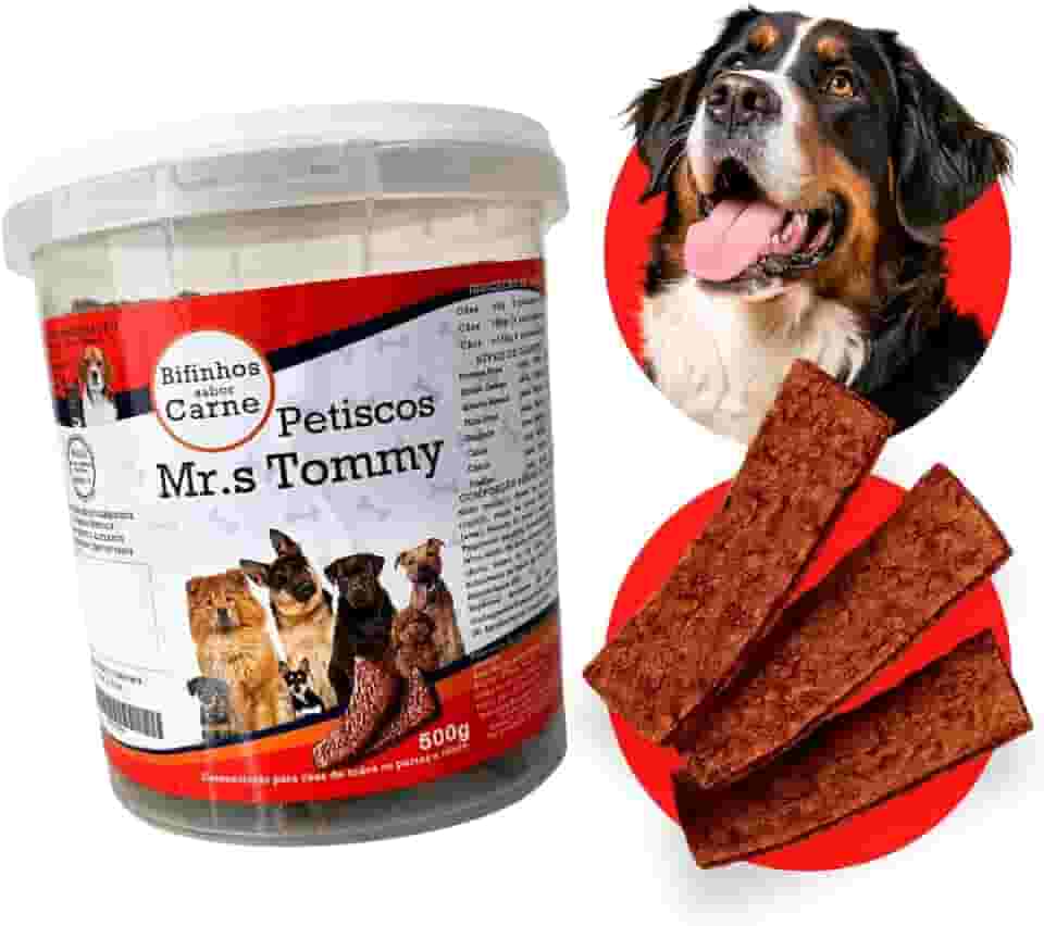 Petisco Bifinho Premium Para Cachorro Pote 500gr (Carne)