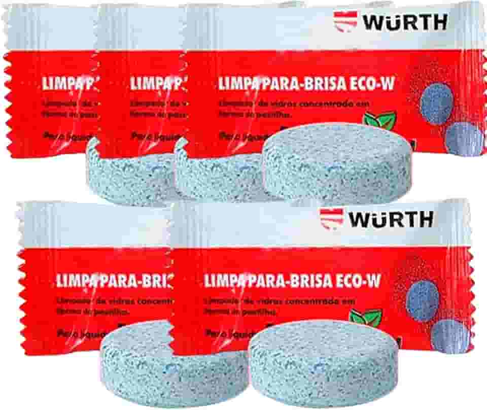 Kit 5 Pastilhas Balinha Limpa Para Brisa para Reservatorio do Carro Wurth