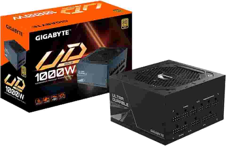 GIGABYTE Fonte de alimentação totalmente modular certificada GP-UD1000GM 1000W 80 Plus Gold