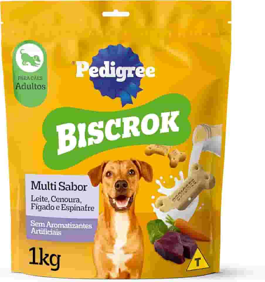 Biscoito Pedigree Biscrok Para Cães Adultos Multi, 1 kg