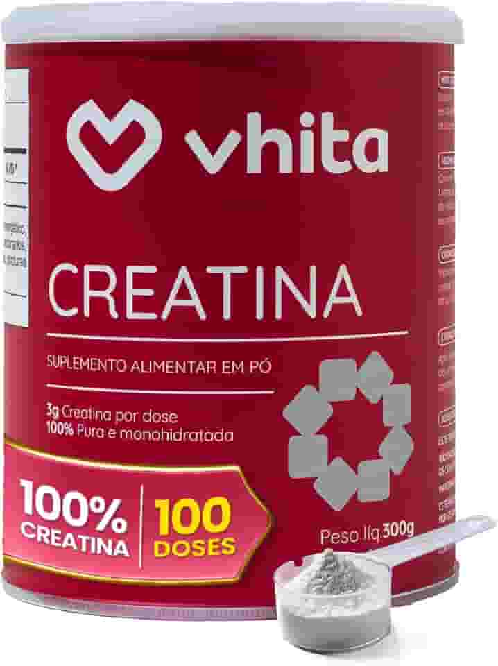 Creatina 300g Pura Monohidratada - Suporte de Saúde cerebral e muscular - 100 doses Vhita