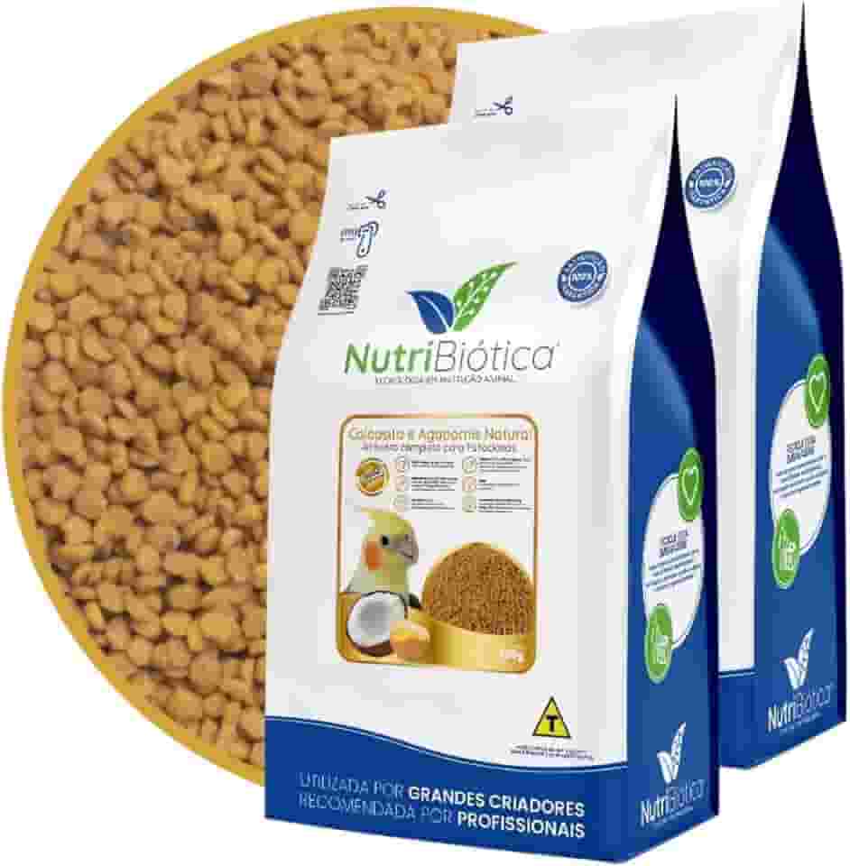 Ração Calopsita Periquito Extrusada Super Premium Natural 300g Completo Balanceado Todas as Fases (1)