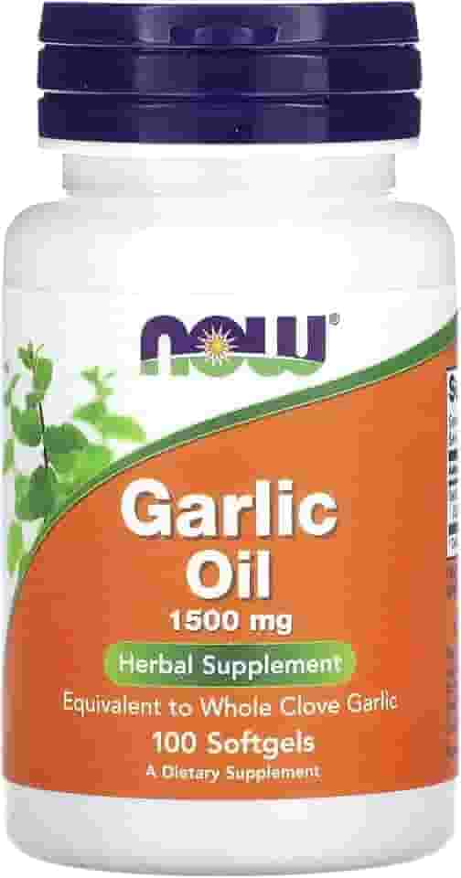 Óleo de Alho, Now Foods, 1,500 mg, 100 Softgels, Importado