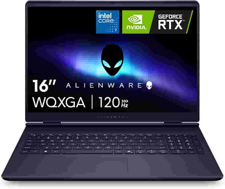 Alienware Laptop 16 Aurora AC16250-16 polegadas 16:10 WQXGA, Intel Core 7-240H Series 2, 16GB DDR5 RAM, 1TB SSD, NVIDIA GeForce RTX 5060 8GB GDDR7, Windows 11 Home, serviço no local - azul
