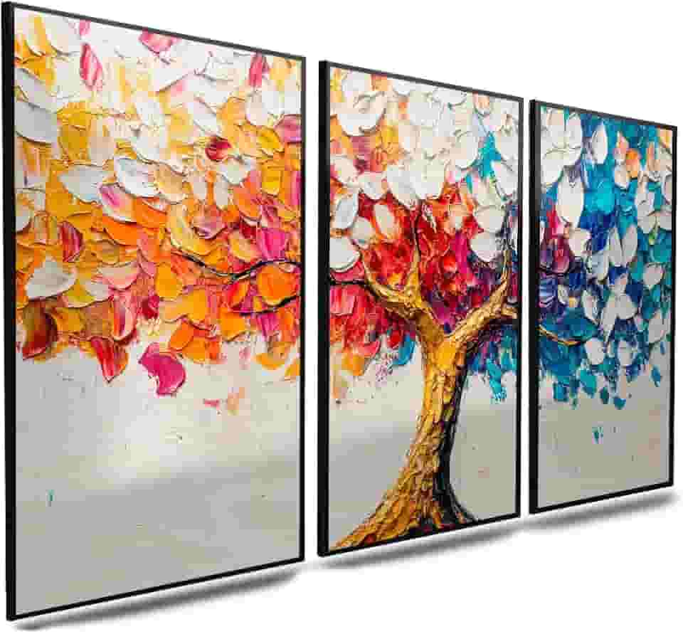 Kit 3 Quadro Decorativo Sala Quarto Borboleta Gold Blue Asas 60x40 (2)