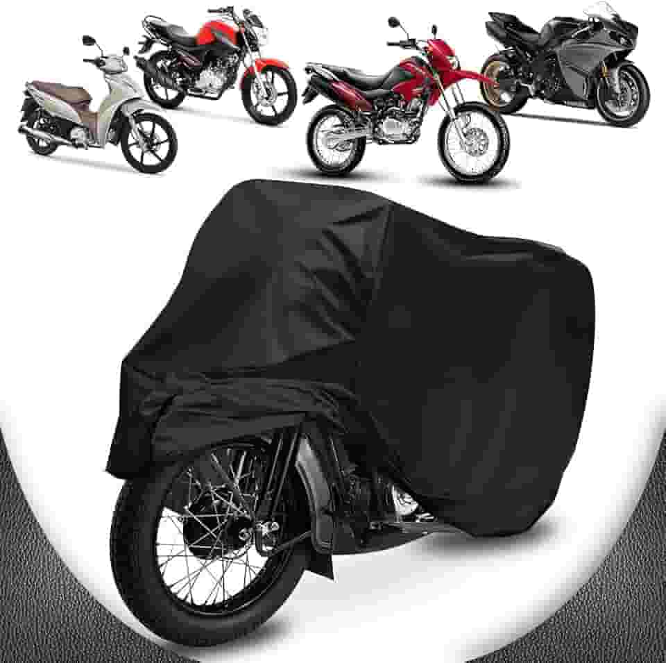 Capa de Cobrir Moto Couro Impermeável Anti-uv Não Risca Tamanho M Titan Factor Fazer