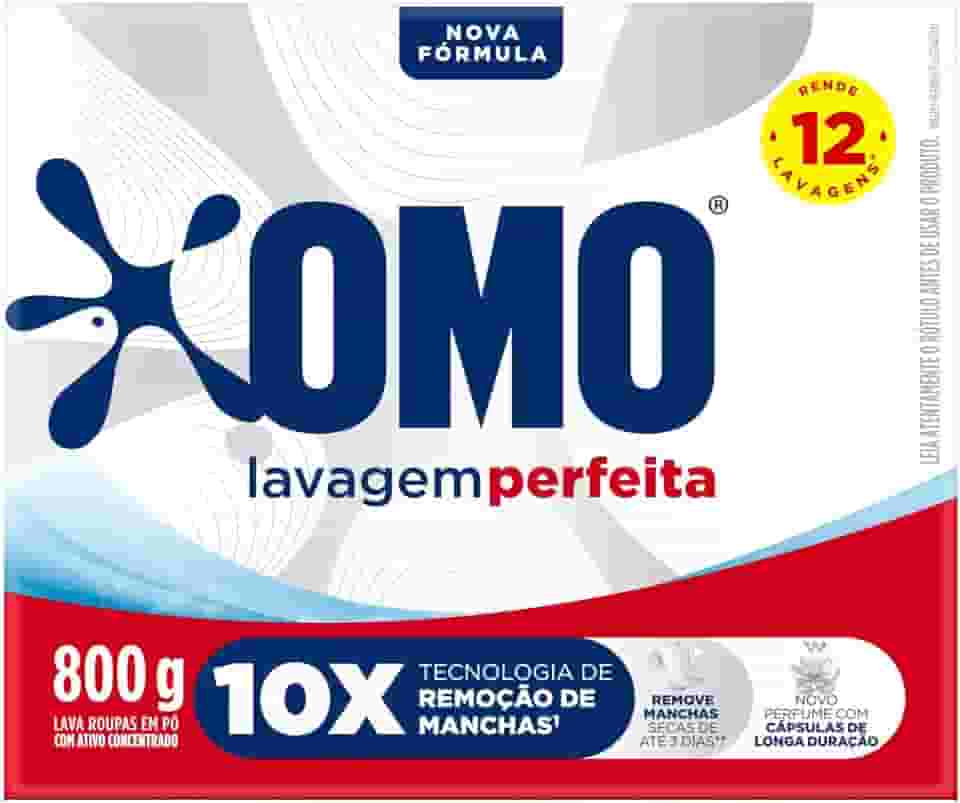 OMO Sabão Em Pó Lavagem Perfeita 800G