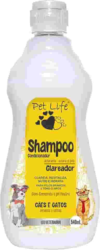 Shampoo Clareador Pet Life Cães e Gatos 540 mL