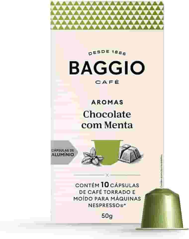 Baggio Café Cápsulas De Café Aroma Chocolate C/Menta Compatível Com Nespresso Contém 10 Cápsulas