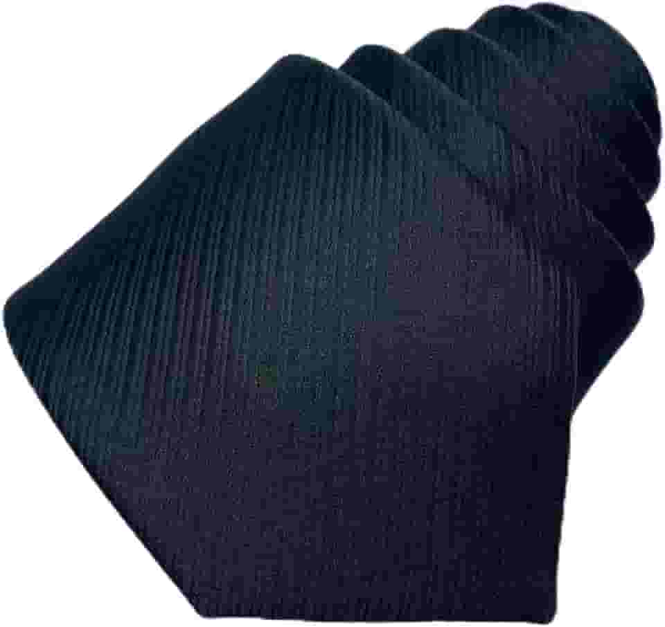 Gravata masculina skinny preta clássica para eventos formais com caixa de presente