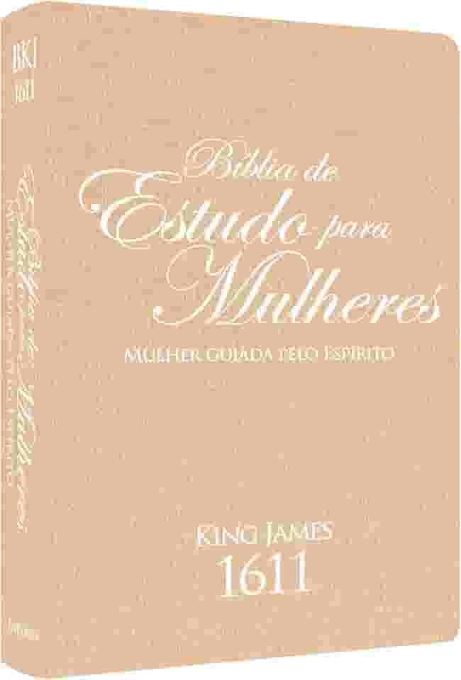 BÍBLIA KING JAMES DE ESTUDO-MULHERES GUIADAS PELO ESPÍRITO - ROSÈ PEACHBRANCO
