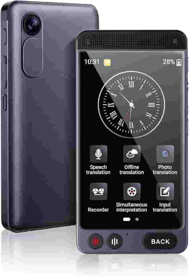 Dispositivo tradutor de idiomas offline, tradutor instantâneo D21, sem necessidade de WiFi, tradução de voz bidirecional em tempo real, 142 idiomas, tradução de voz em tempo real, gravação e foto para