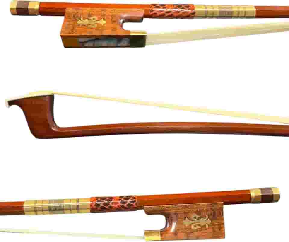 Arco para Violino 4/4 Archetier Profissional Talão Cobra Brasilwood Crina Animal da Mongólia