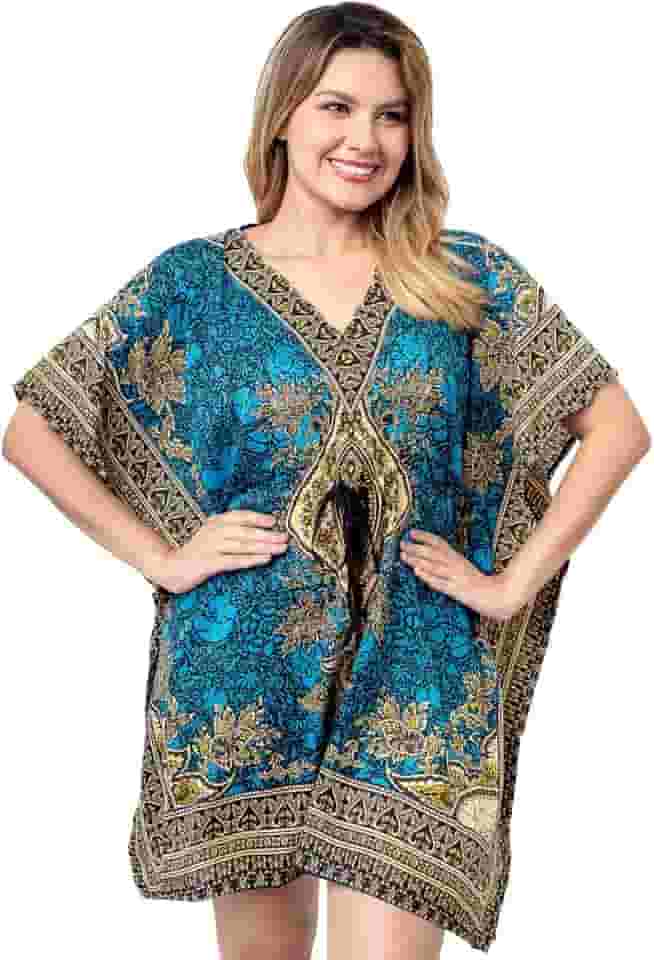 Bata Kaftan Indiana Longuete Saída De Praia Plus Size