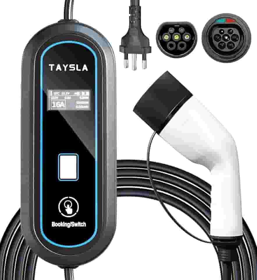 Phantom Portátil Carregador EV 3,5KW 8A 10A 13A 16A Tipo 2 3.5M Cabo De Carregamento Elétrico Com Tela WallBox Plug BR Para Carro BYD Nissan Volvo