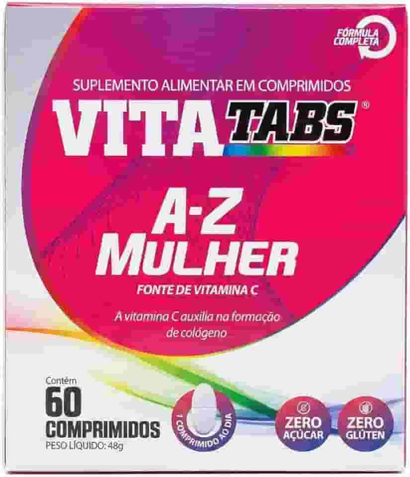 Vitatabs A-Z Mulher 60 Comprimidos Suplemento Multivitamínico Feminino Com Vitaminas E Minerais Uso Diário