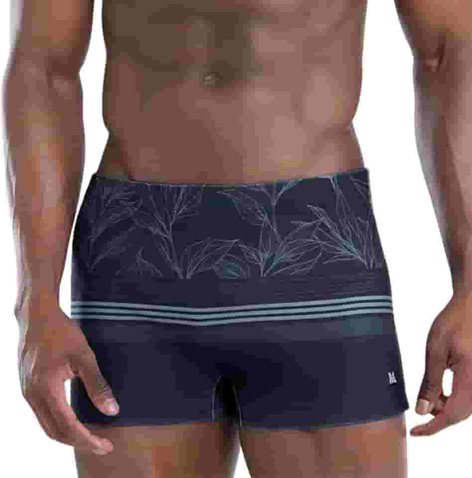 Sunga Boxer Mash Praia Piscina Dryfast Folhagem Masculina