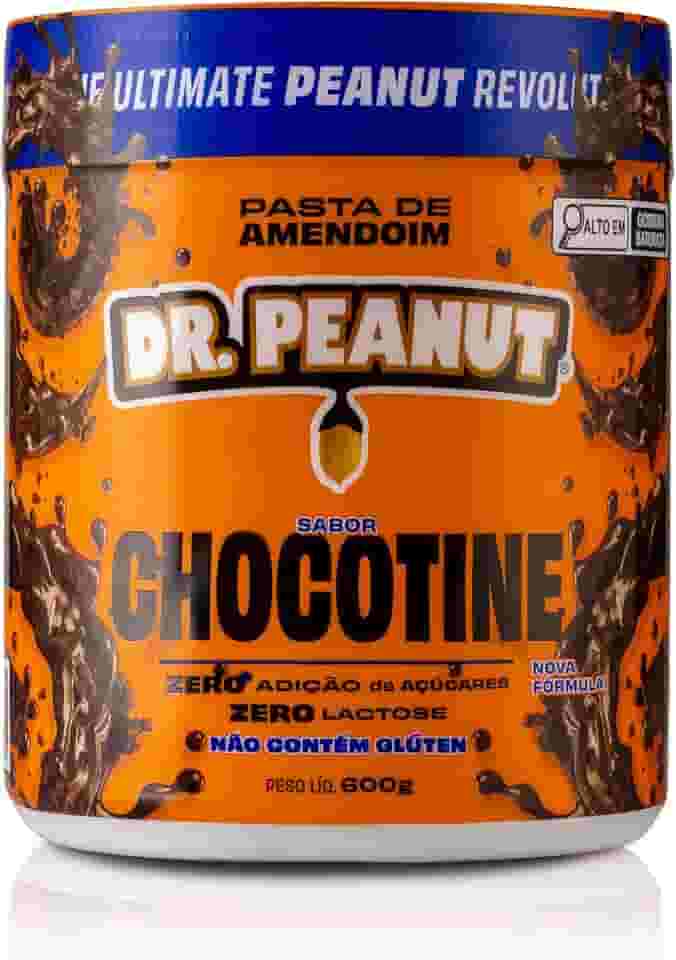 DR. Peanut Pasta de Amendoim Sabor Chocotine, Pote 600g