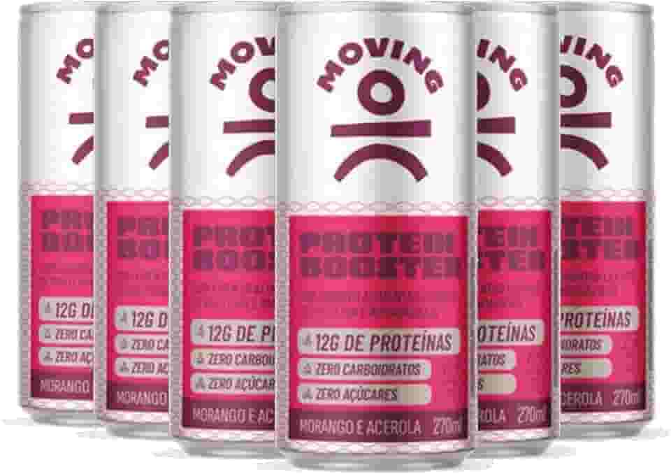 Kit 6 Refrigerante Proteico MOVING Morango e Acerola 270ml