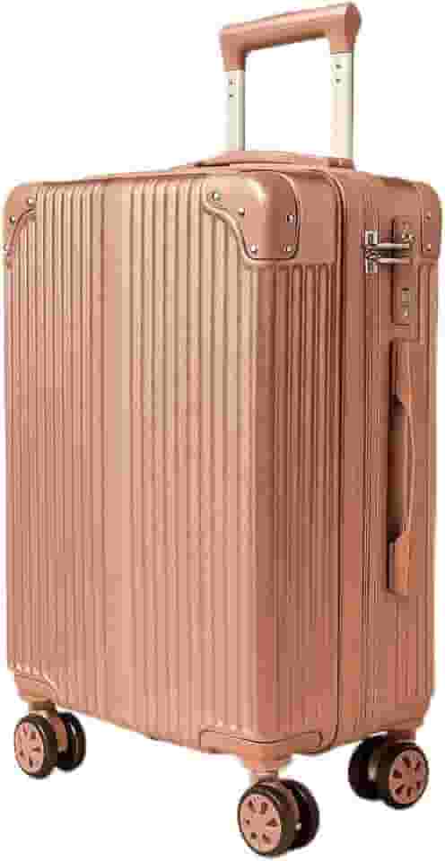Mala de Viagem 10 kilos Rodas Giratórias, Design premium, rigida, Roda Dupla Removivel 360 Ziper Expansor (Rosê)