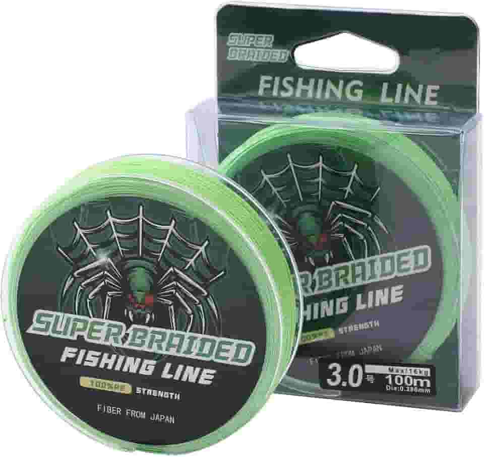 Linha De Pesca Multifilamento 100m PE 4 Fios Linha Trançada 4X Verde Cinza 10lb 16lb 20lb 40lb