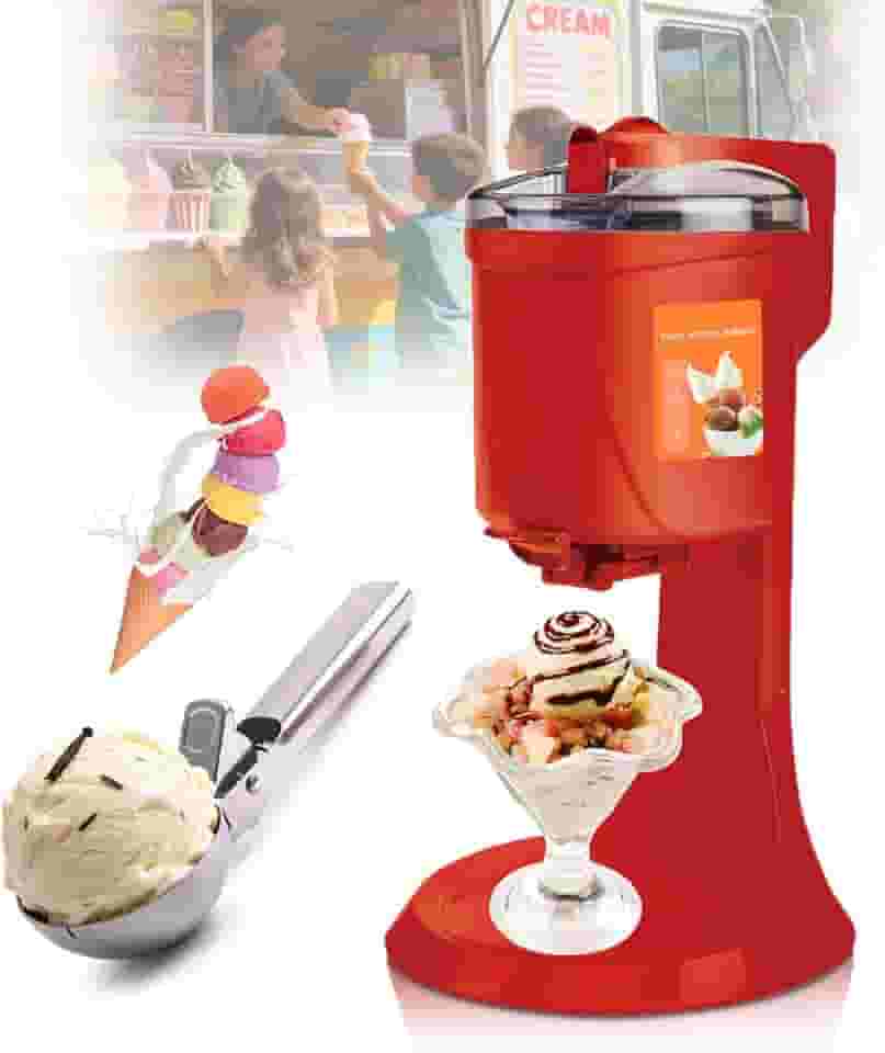 MáQuina De Sorvete De Mesa, MáQuina De Sorvete Cremoso Com Coletor De Bolas De Sorvete, RemovíVel E LaváVel Para Uso DoméStico, Iogurte Congelado