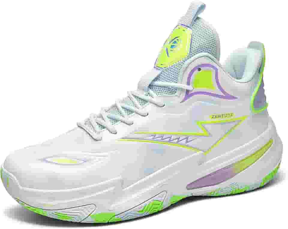 Tênis de basquete masculino da moda, respirável, antiderrapante, durável, leve com suporte arco, tênis para quadra interna e externa