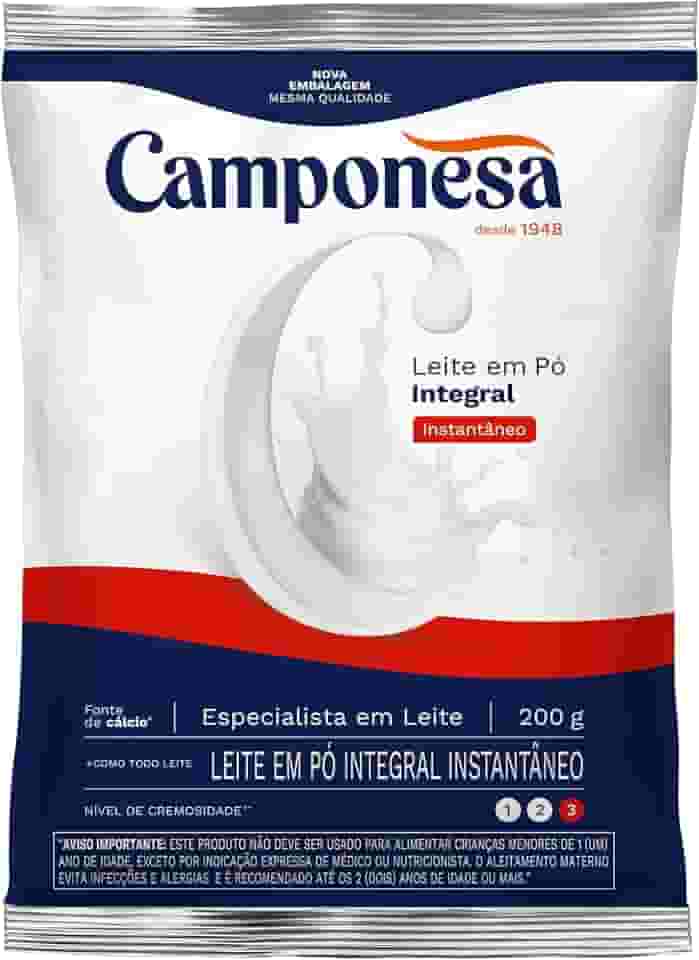 Camponesa Leite em Pó Integral Instantâneo 200g