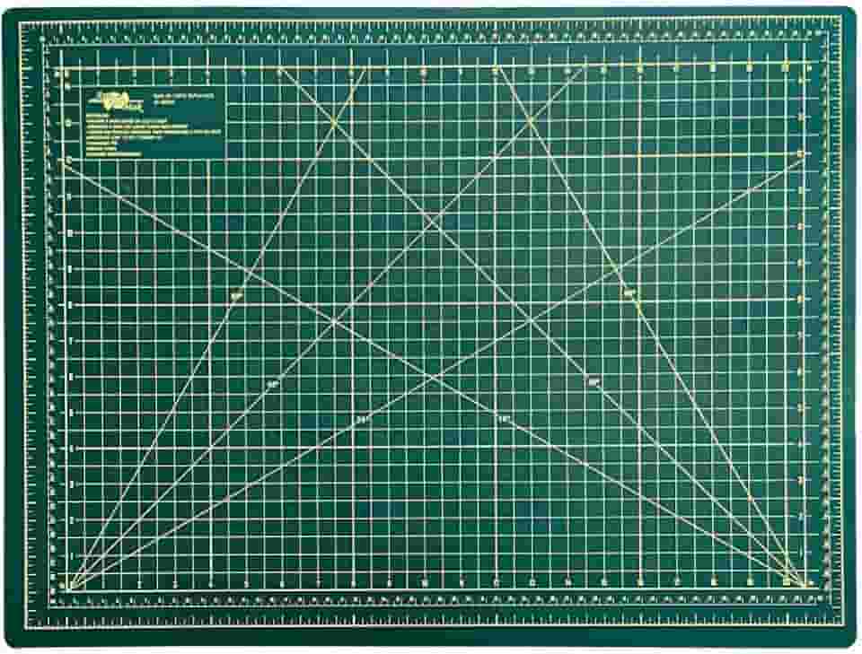 Base Para Corte De Mesa A2 Dupla Face Patchwork Artesanato (Verde)