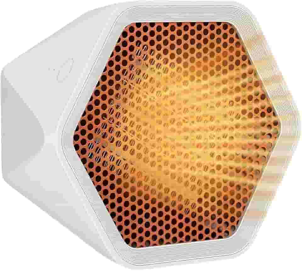 Goodscious Aquecedor De Ambiente Pequeno Para Escritório - Aquecimento Rápido, Portátil, Interno E Silencioso, Mini Aquecedores Elétricos Mesa, Usam Cerâmica Baixo Consumo Energia, Banheiro Quarto (