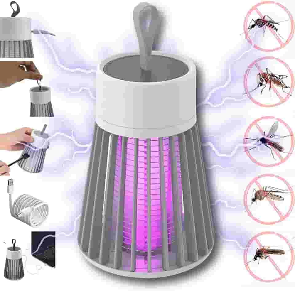 Luminaria Mata Mosquito Eletrica, Armadilha Repelente de Pernilongo com Luz Ultravioleta, Lampada de Choque para Combate a Dengue, Proteção Portátil Contra Inseto, LED USB com Luz UV Anti Mosca PREIS