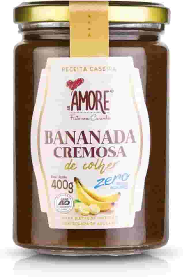 Bananada cremosa zero ad. de açúcares de colher - RB Amore - 400g