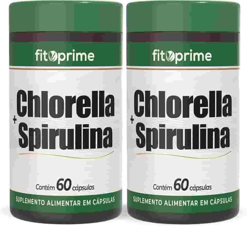 Kit 2x Chlorella + Spirulina 60 Cápsulas