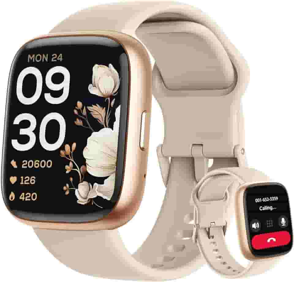 Smartwatch Relógio inteligente com Alexa integrada, atende/faz chamadas, relógio esportivo feminino e masculino de 1,83' à prova d'água IP68, para celulares Android e iOS FB028