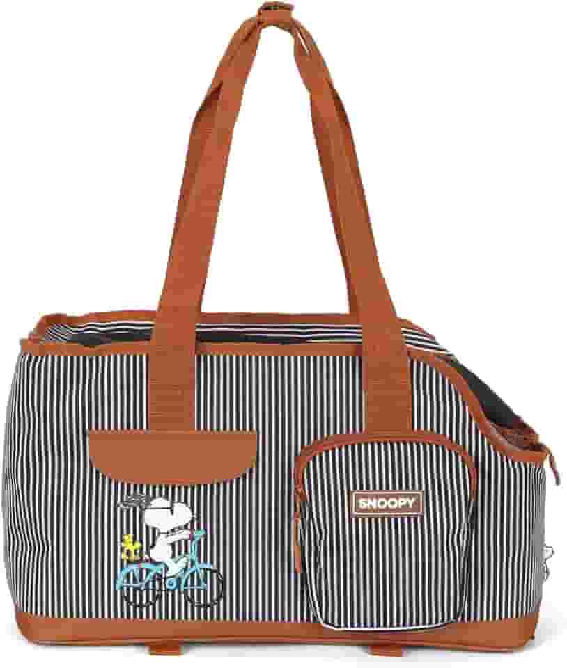 Bolsa de Transporte Up4You Listrada Marrom para Cães e Gatos
