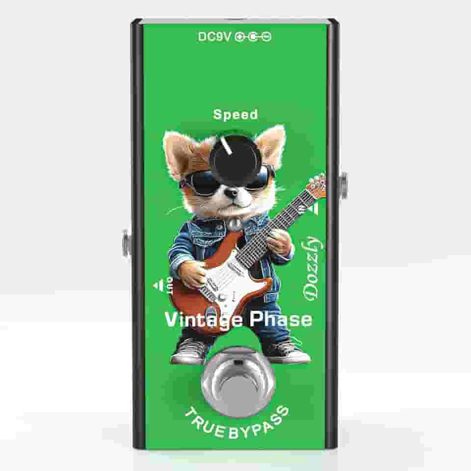 Dozzly Pedal De Guitarra Phaser Vintage Phase Electric Effects Dc 9V True Bypass