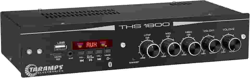 Amplificador Receiver Taramps THS 1800 Classe AB Multi Canal 80 Watts RMS Módulo Amplificador Residencial Comercial