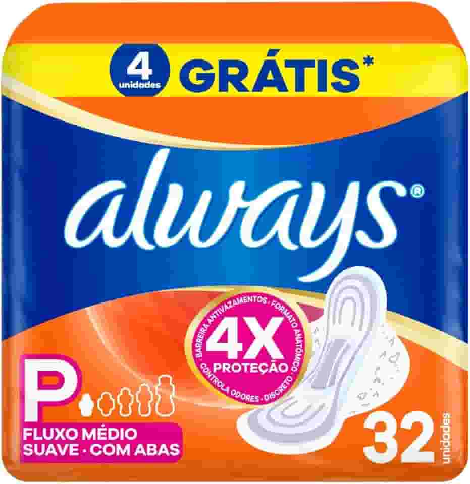 Absorvente Always Super Proteção Suave - 32 unidades